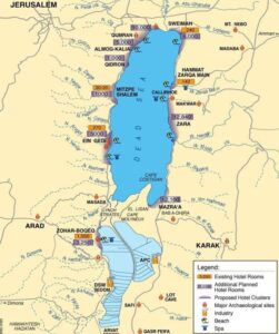 Карта Мертвого моря
